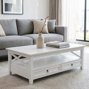 white furniture,white coffee table